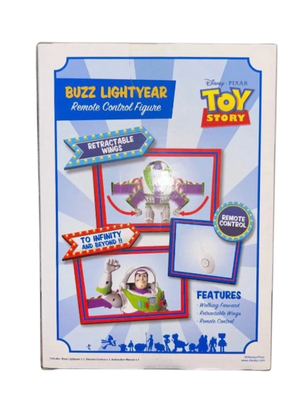 Disney Toy Story Buzz Lightyear Robot Pixar Remote Control Action Figure RC NEW - Picture 2 of 6